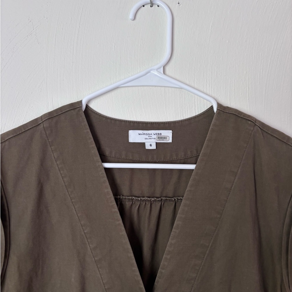 Marissa Webb Collective Olive Canvas Romper - Picture 3 of 8